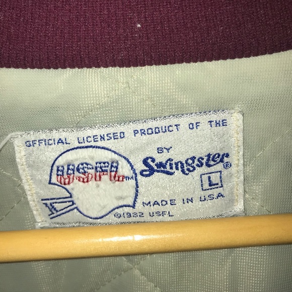 Vintage 80’s Michigan Panthers Swingster Satin Bomber Jacket - Picture 3 of 4